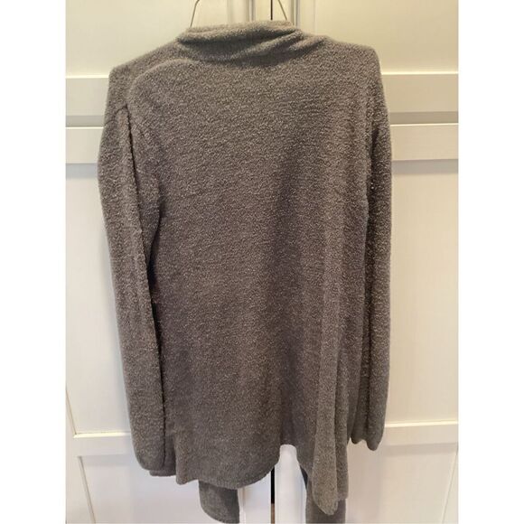 Barefoot Dreams Cozychic  Lite Knit Cardigan Sz S/M Gray - Picture 6 of 10